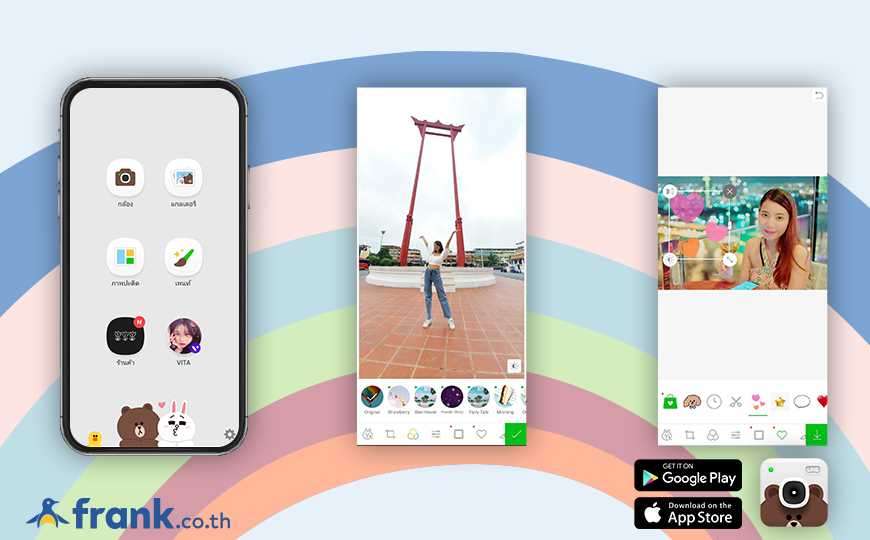 แอปถ่ายรูปสวยๆ LINE CAMERA